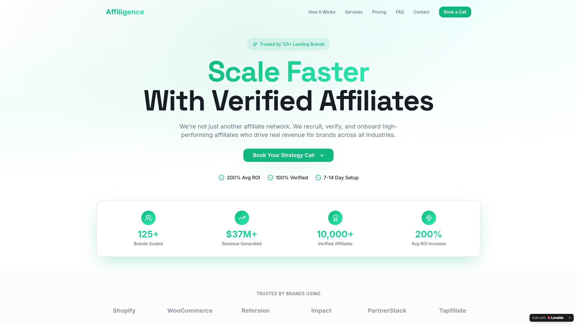 Affiligence — Verified affiliate marketplace