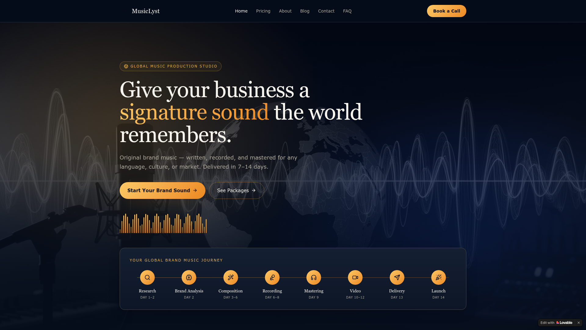 MusicLyst — Brand-sound production studio